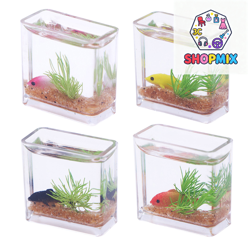 Aquarium Fish House - 1Pc 1:12 Dollhouse Miniature Fish Tank
