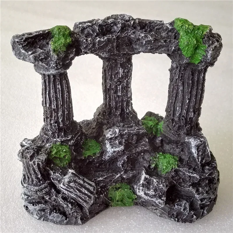 Aquarium Fish Hideout - Aquarium Fish Tank Square Rome Stone