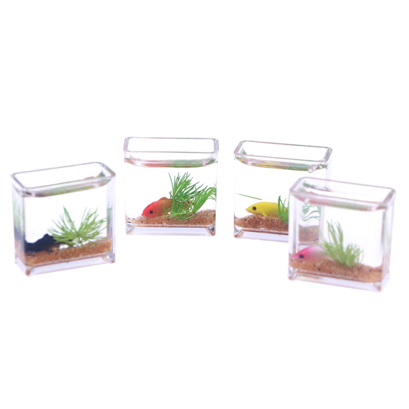 1Pc 1:12 Dollhouse Miniature F – обзор и цена Aquarium Fish House