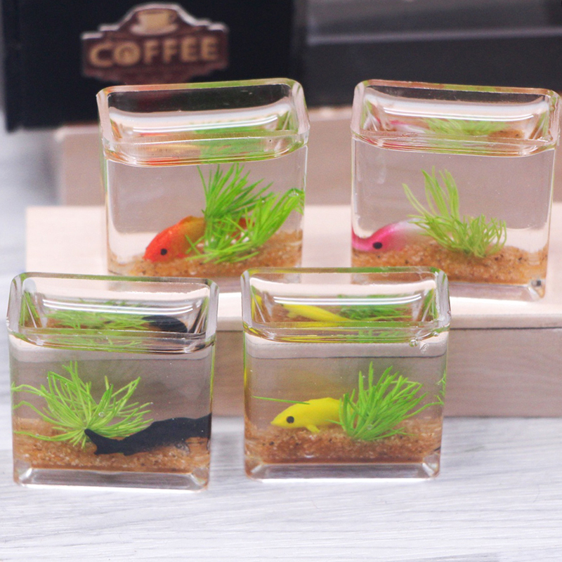 1Pc 1:12 Dollhouse Miniature F – обзор и цена Aquarium Fish House