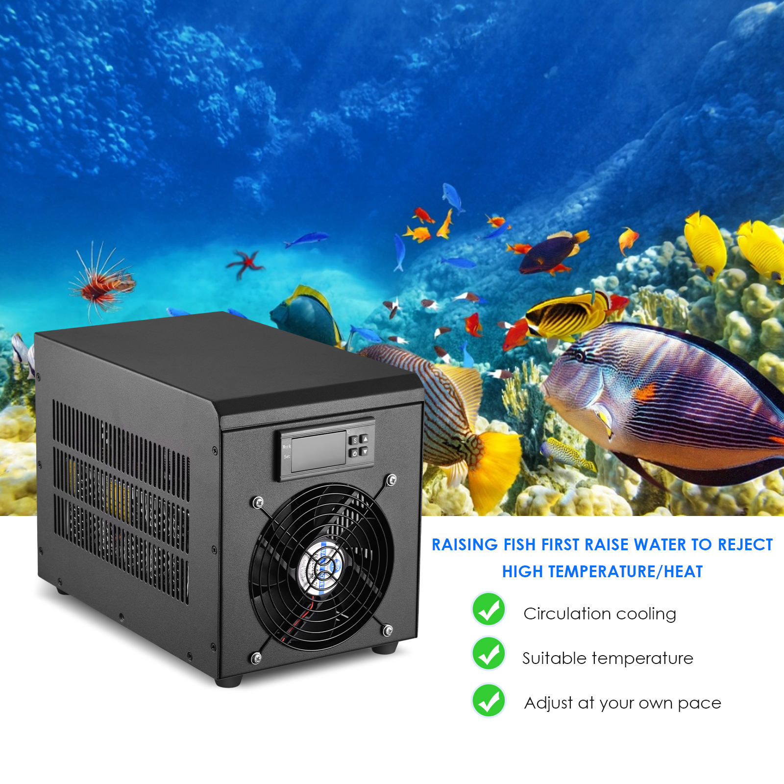 180W Aquarium Water Chiller 55 – обзор и цена Aquarium Heater Submersible