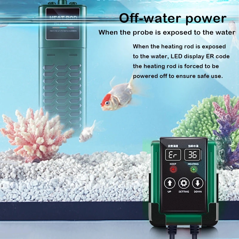 Adjustable Water Heating Rod f – обзор и цена Aquarium Heater Submersible
