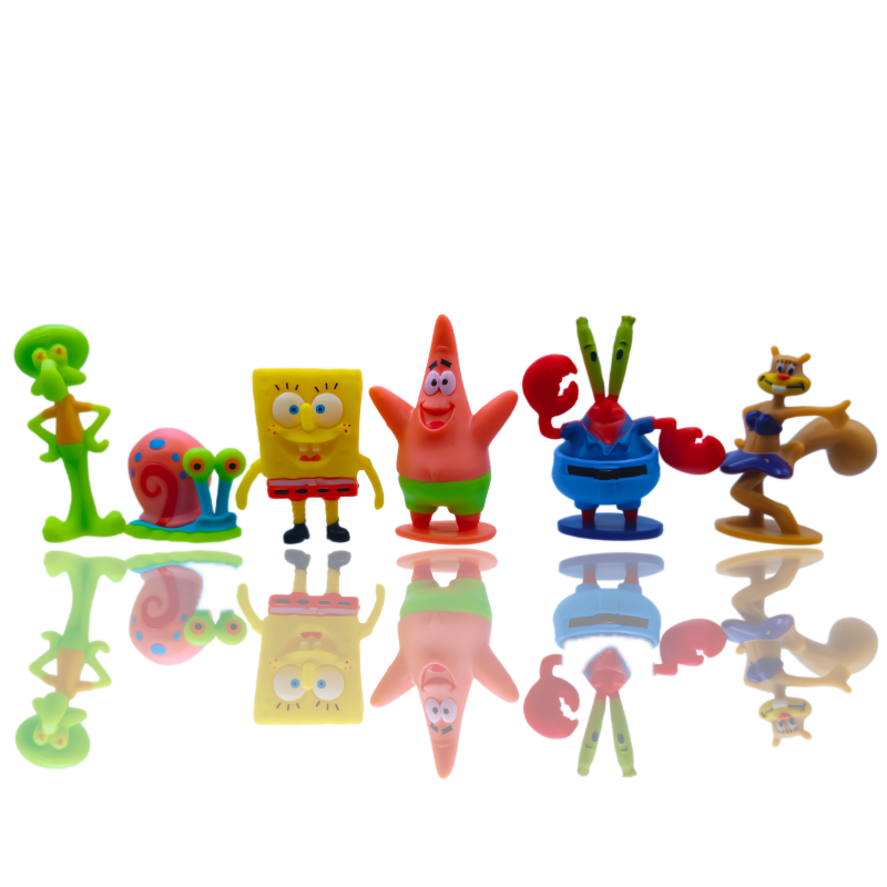 6pcs SpongeBob Fish Tank Decor – обзор и цена Aquarium Fish House