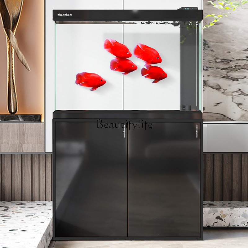 Large White Glass Living Room  – обзор и цена Aquarium Fish Dragon