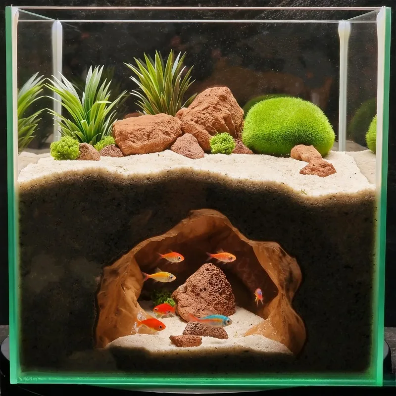 Sinkhole Cave Aquarium Ornamen – обзор и цена Aquarium Fish Hideout