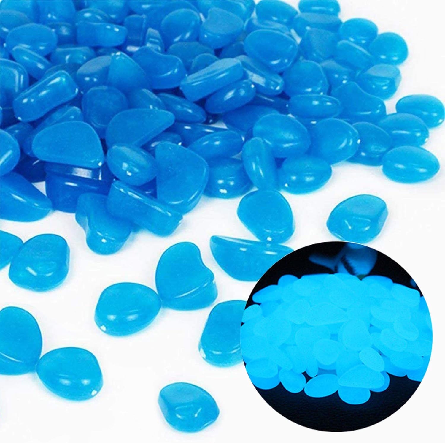 Fish Tank Rocks Glow Blue Pebb – обзор и цена Aquarium Fish House