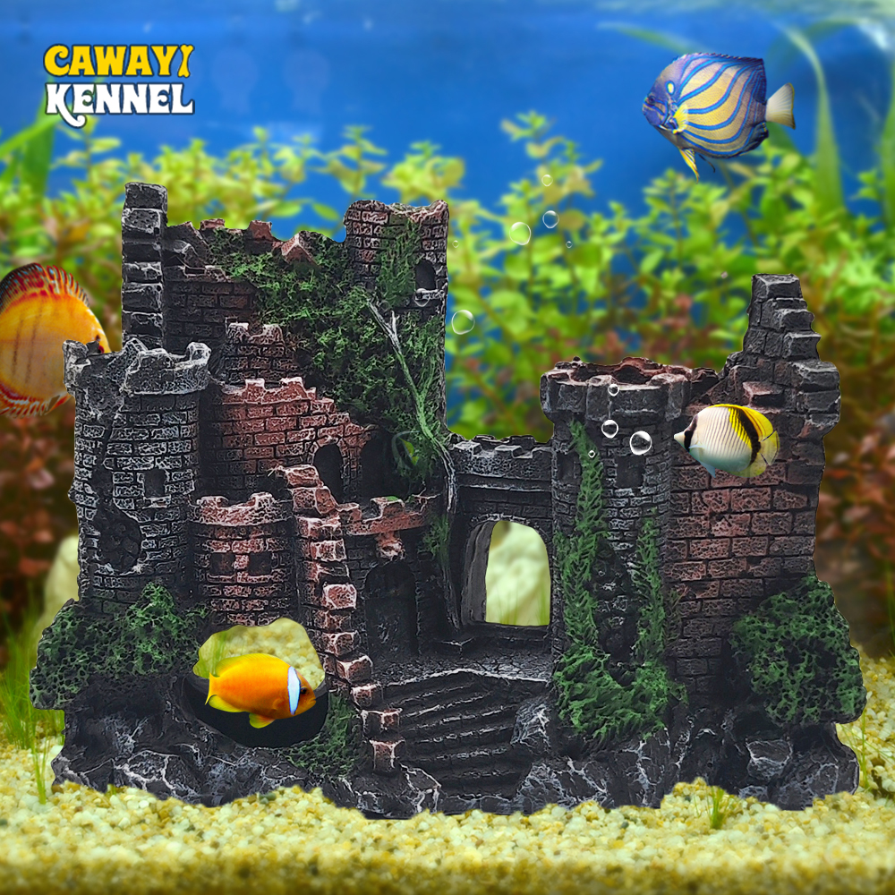Random Color Creative Castle S – обзор и цена Aquarium Fish Breeding
