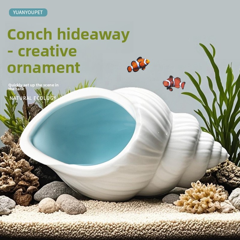 Ceramic Fish and Shrimp Hideou – обзор и цена Aquarium Fish Parrot