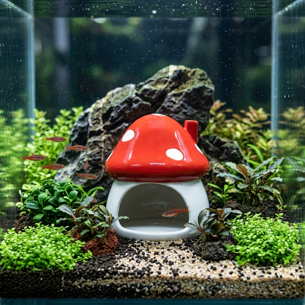 Mini Ceramic Fish Tank Hideout – обзор и цена Aquarium Fish Parrot